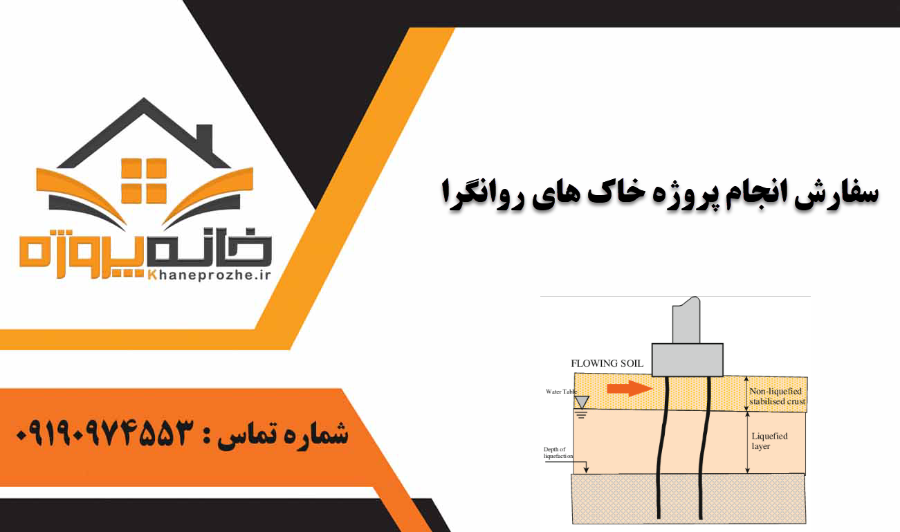 انجام پروژه خاک های روانگرا