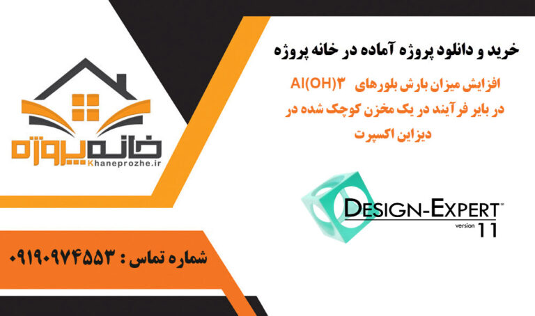 افزایش میزان افزایش بلورهای Al(OH)3 در بایر روند در یک مخزن کوچک شده در دیزاین اکسپرت