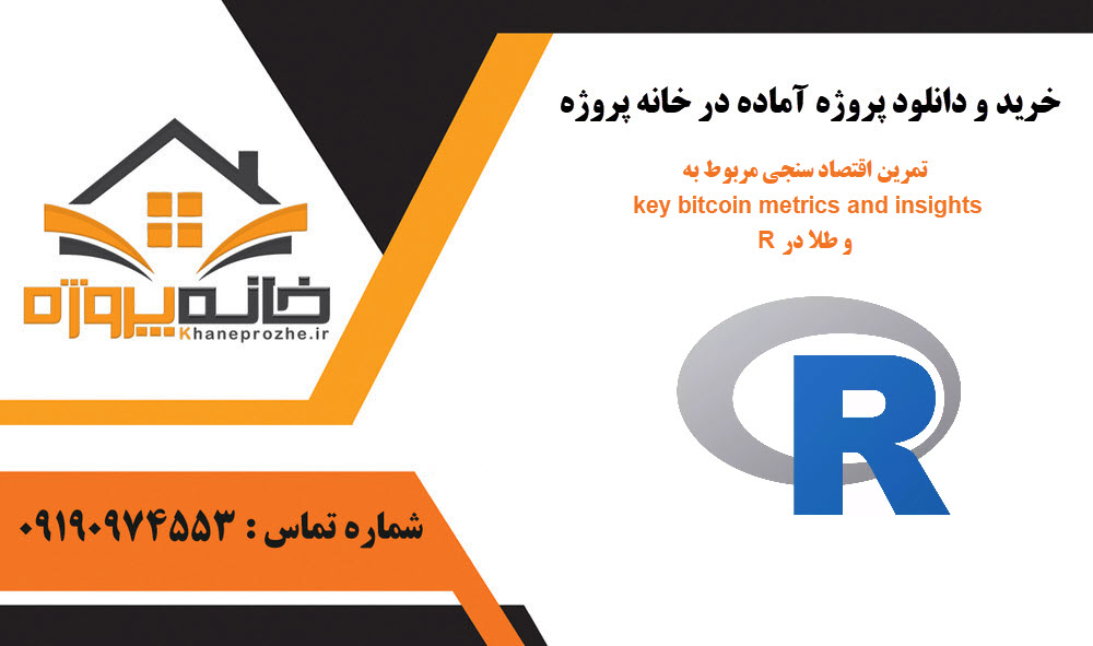 خرید و دانلود تمرین اقتصاد سنجی مربوط به key bitcoin metrics and insights و طلا در R تمرین اقتصاد سنجی مربوط به key bitcoin metrics and insights و طلا در R
